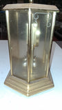 Bulova B8805 Quartz Anniversary Clock Brass Glass Non Working Repair/Parts 400