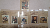 Vtg 1934 Fine Art Miniature Portrait Cards Collection World Figures 16 Piece Lot