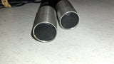 Vintage Pair Dokorder DX-205 Dynamic Microphones 600 ohm Tokyo Japan Untested