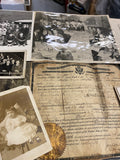 Vintage Photo Lot Naturlization certificate Portraits Butler pa Work Wedding