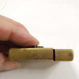 Vtg 1992 Zippo Slim Brass Marlboro Steer Star Cigarette Lighter Monogrammed ABT