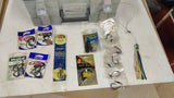 Vintage Flambeau Tackle Box Lot with Mixed Hooks, Tackle & YUM Lure!