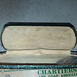 Antique Green Embossed Eyeglass Case Nungesser Bros Opticians Pittsburgh PA