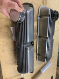 Vtg Valve Covers Finned Aluminum 289 302 Powered By Ford Small Block 5 liter