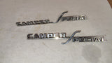 Vintage OEM Dodge Camper Special Truck Fender Emblems Badge Pair 1969-1971