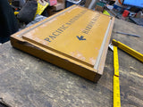 Vintage Wood Sign Board Pacific National Bank Harbor Branch Florida Miami NY!