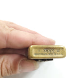 Vtg 1992 Zippo Slim Brass Marlboro Steer Star Cigarette Lighter Monogrammed ABT