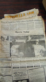 Vintage Pittsburgh Newspaper & Magazine Lot 1982 Football Local History Comics