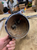 Vtg Bates KD Headlight 5 3/4 Chopper Old Skool Bottom mount Nice Wide Glide 70's