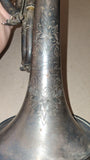 Antique 1915 Frank Holton Bb Silver-Plated Trumpet – 0 1/2 Large Bore – Chicago
