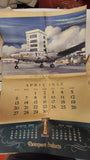 1952 Vintage Thompson Products Aviation Calendar Charles H Hubbell Lithos 6