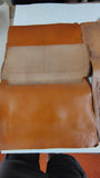 Vintage Hand Tooled Western Leather Portfolio Briefcase Oak Leaf Document Case