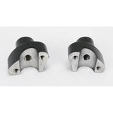 Drag Specialties Black 1.7" Straight Handlebar Risers 0602-0403 For Harley