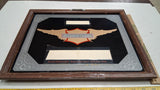Vintage Harley Davidson Bar Mirror Sign Wood Frame Elite Industries Man Cave