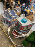 Lemax 1999 Millennium 2000 Celebration Town Hall Lighted Porcelain House Herald