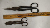 Vintage Hand Tool Lot Coping Saw Offset Box Wrench Tin Snips Shears 4 Pc