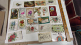 Vintage Antique Postcards Lot 1900s Golden Age Embossed Floral Comic Comicard