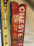 VINTAGE Chesterfield Tin Sign "The Best For You" Advertising tobacco 50's Man Ca