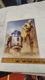 Star Wars C-3PO R2-D2 Tin Metal Sign Desperate Enterprises Home Bar Decor