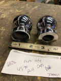 Harley Shovelhead Vtg Accessory Chrome Trim Balls Front Axle Covers Panhead 49-7