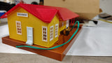 Vintage Bachmann HO Scale Lighted Freight Station 46216 Grovemont NIB