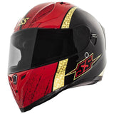 Speed and Strength SS2100 Heretic Helmet Large XLG Black Red Gold Full Face