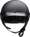 Z1R Vagrant NC Half Helmet Small XS Matte Black Drop Down Sun Visor DOT