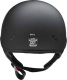 Z1R Vagrant NC Half Helmet Small SM Matte Black Drop Down Sun Visor DOT