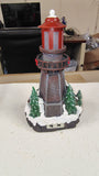 Holiday Living LED Lighted Musical Christmas Lighthouse Village C05540