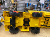 RARE 60's Vintage Remco Tuff Boy 6 Way Motorized Toy Truck Yellow Semi Trailer