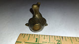 Vintage Solid Brass Miniature Duck Figurine Small Collectible Mid Century Decoy