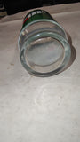 Vintage 1970s 7UP 12 oz Pedestal Footed Tumbler Glass Bubble Logo
