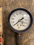 Vintage Marsh Instrument Co Pressure Gauge 0-300 PSI Recalibrator USA Steam punk