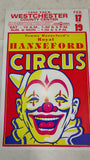 1996 Royal Hanneford Circus Poster Westchester County Center Clown 14x22