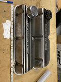 Vtg Valve Covers Finned Aluminum 289 302 Powered By Ford Small Block 5 liter