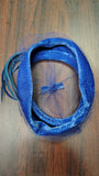 Vintage 1950s Blue Velvet Pillbox Hat Fascinator Veil Bow Feathers Toque