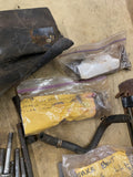 Vtg Motor parts bolts Chevy 1950 sedan Chevrolet Battery Tie down Trans moun lot