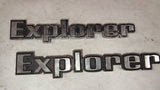 1976-1979 Ford F100 F150 Truck Explorer Bedside Emblems Pair D6TB-99291B62-CA