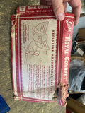 Royal Coronet Blue Bi-Flector Bug Reflector Disc Box Vtg Auto Acc 40's Hot rod!