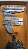 1955 Blackinton 25 Yard Off Hand Shooting Medal Tuscarora Trail M. L. Comp Box
