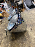 OEM Harley Dyna Fat Bob (FXDF) dual halogen headlights Chopper Bottom mount Chro