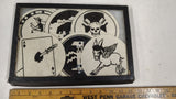 Vintage 1940s WWII USAAF Squadron Insignia Printed Felt Coaster Patch Lot of 7