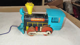 Vintage 1960 Fisher Price Smokie Train Engine Wood Pull Toy 642 Locomotive