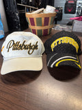 TWO PITTSBURGH PIRATES BASEBALL CAPS 47
