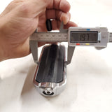 HARLEY Flame Cut Footpegs Chrome Rubber OEM Softail Dyna Sportster FXR Chopper