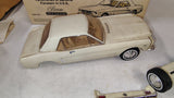 Vtg Jim Beam 1964 Ford Mustang Coupe Porcelain Decanter White Cream With Box
