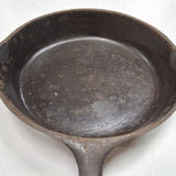 Vintage Unmarked Wagner Ware No. 8 Cast Iron Skillet 10 1/2 Inch 1960's