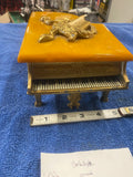 20's Thorens grand piano music Jewelry box Swiss Gold Glit Antique Bakelite Min