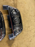 OEM Harley V Logo Passenger Footboard Covers 50194-96 Road King Touring FLH gLID