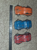 Vintage Pre-War Barclay Slush Mold Lead Toy Cars Lot - 1930s Coupe & Sedan Set 3